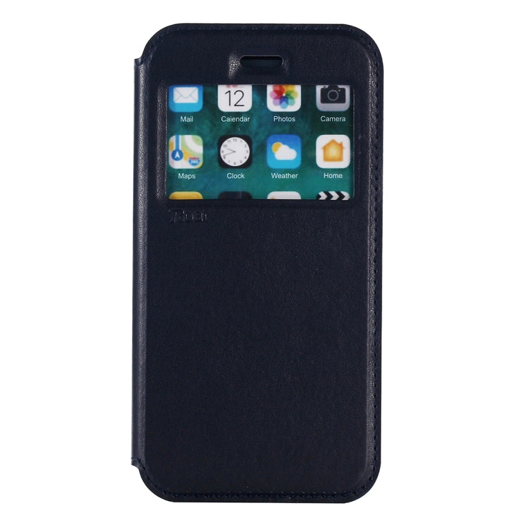For iPhone X / XS Original Roar Crazy Horse Texture Horizontal Flip Leather Case with Call Display ID & Holder & Card Slot