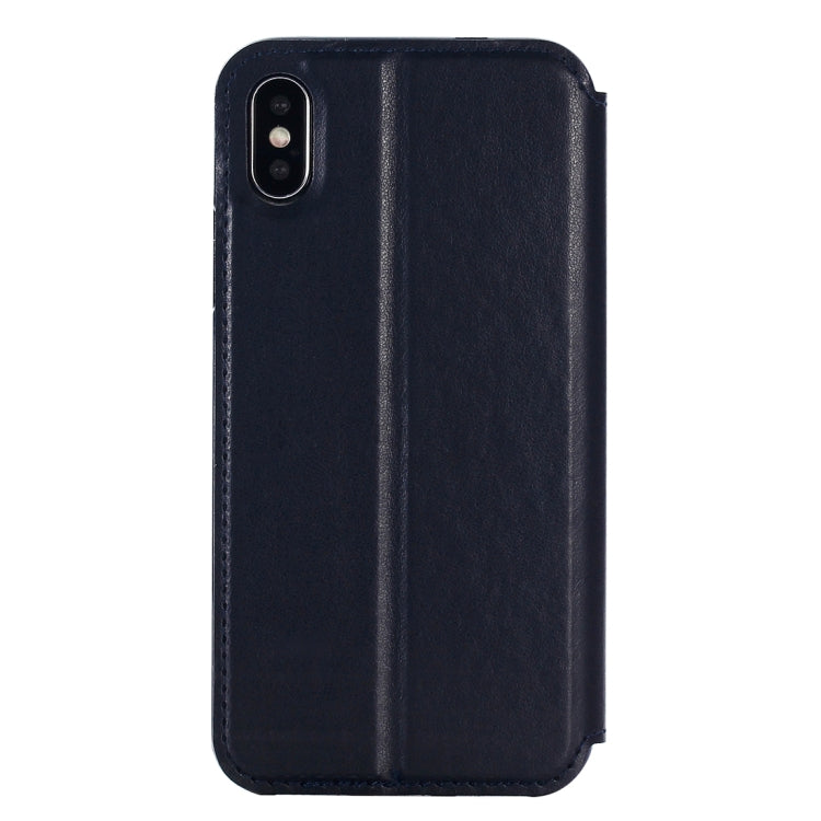 For iPhone X / XS Original Roar Crazy Horse Texture Horizontal Flip Leather Case with Call Display ID & Holder & Card Slot