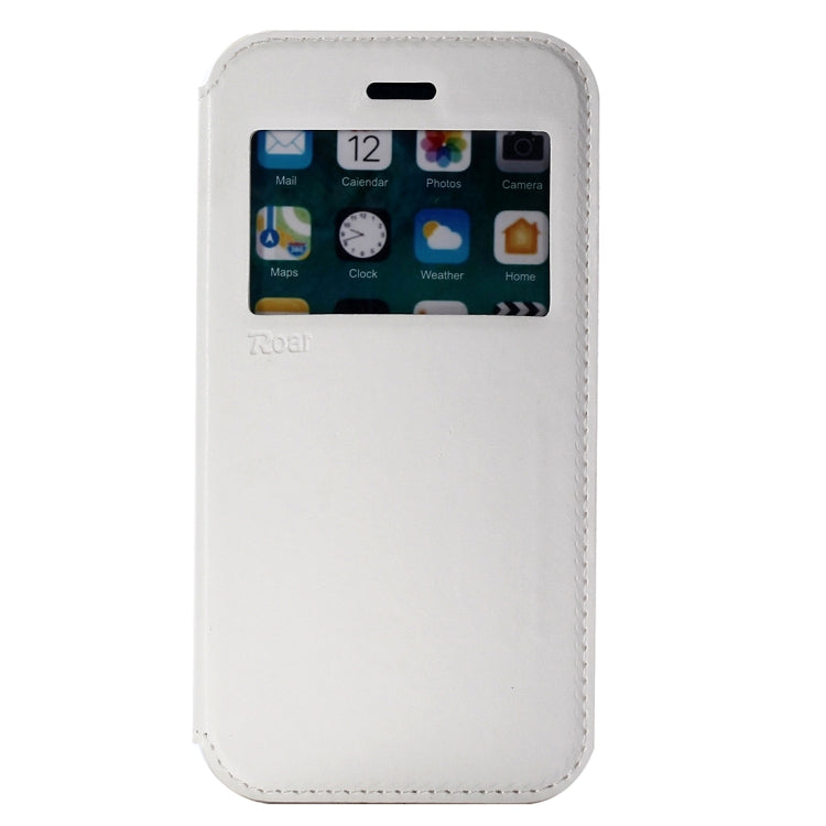 For iPhone X / XS Original Roar Crazy Horse Texture Horizontal Flip Leather Case with Call Display ID & Holder & Card Slot