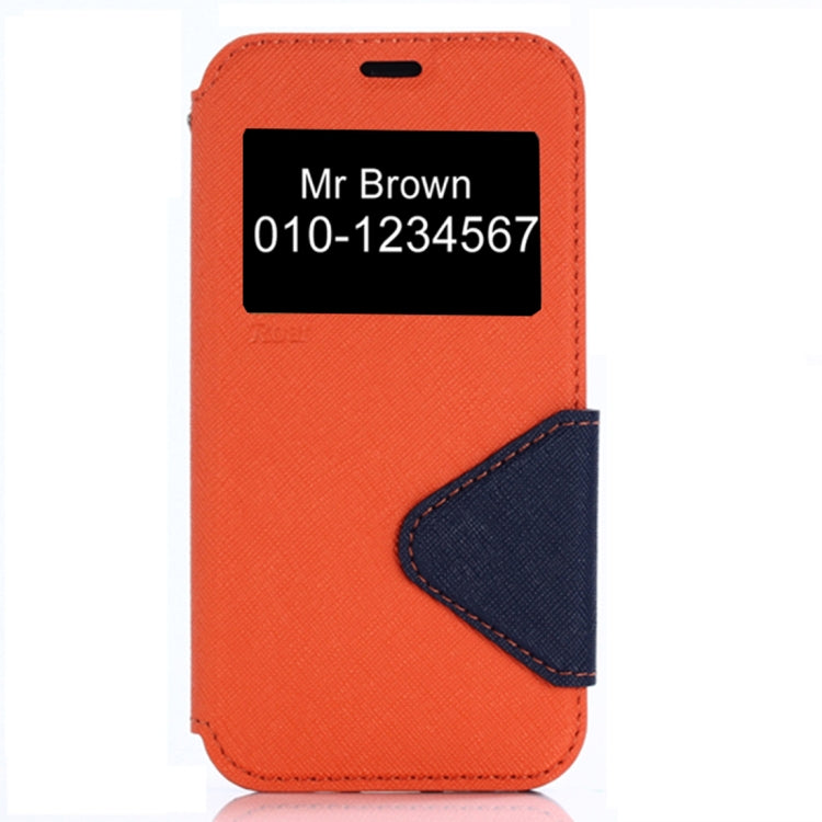 For iPhone X / XS Original Roar Cross Texture Horizontal Flip Leather Case with Call Display ID & Holder & Card Slot