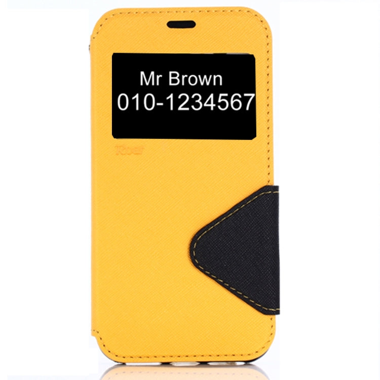 For iPhone X / XS Original Roar Cross Texture Horizontal Flip Leather Case with Call Display ID & Holder & Card Slot