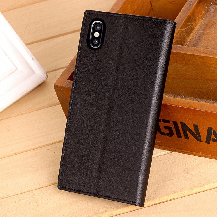 For iPhone X / XS  Business Style PU + TPU Horizontal Flip Leather Case with Holder & Card Slots & Wallet
