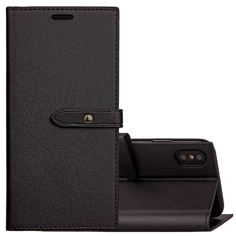 For iPhone X / XS  Business Style PU + TPU Horizontal Flip Leather Case with Holder & Card Slots & Wallet