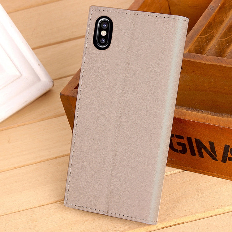 For iPhone X / XS  Business Style PU + TPU Horizontal Flip Leather Case with Holder & Card Slots & Wallet