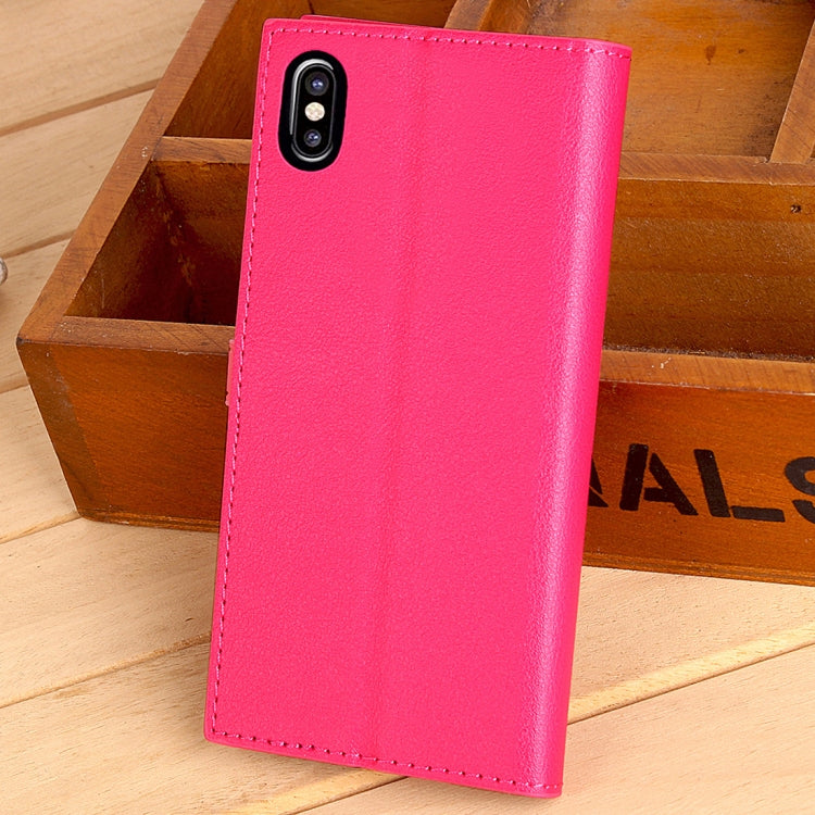For iPhone X / XS  Business Style PU + TPU Horizontal Flip Leather Case with Holder & Card Slots & Wallet