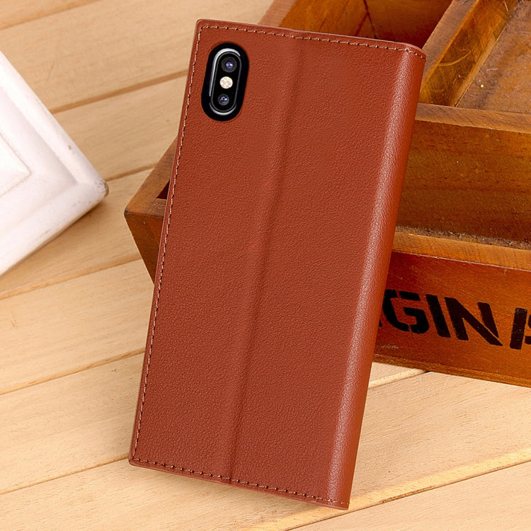 For iPhone X / XS  Business Style PU + TPU Horizontal Flip Leather Case with Holder & Card Slots & Wallet