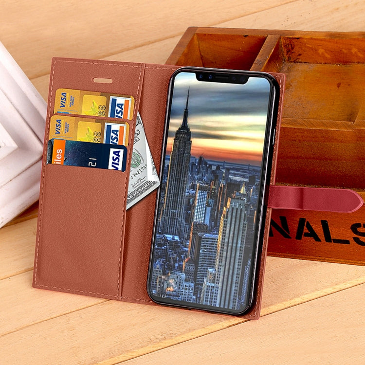 For iPhone X / XS  Business Style PU + TPU Horizontal Flip Leather Case with Holder & Card Slots & Wallet