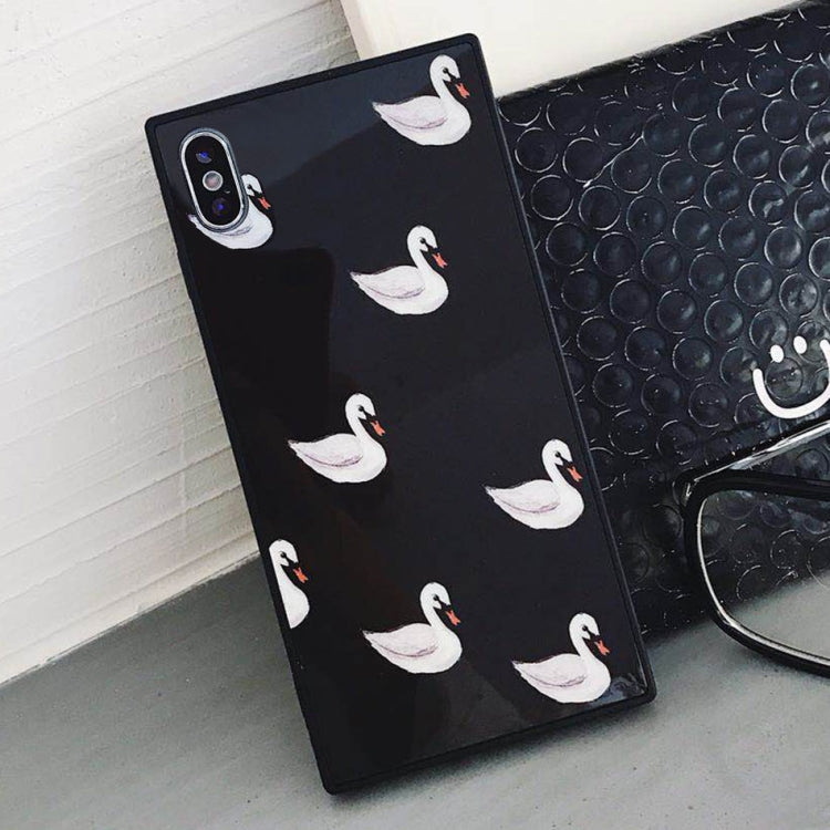 For iPhone X / XS Swan Pattern Case