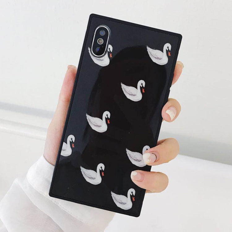 For iPhone X / XS Swan Pattern Case