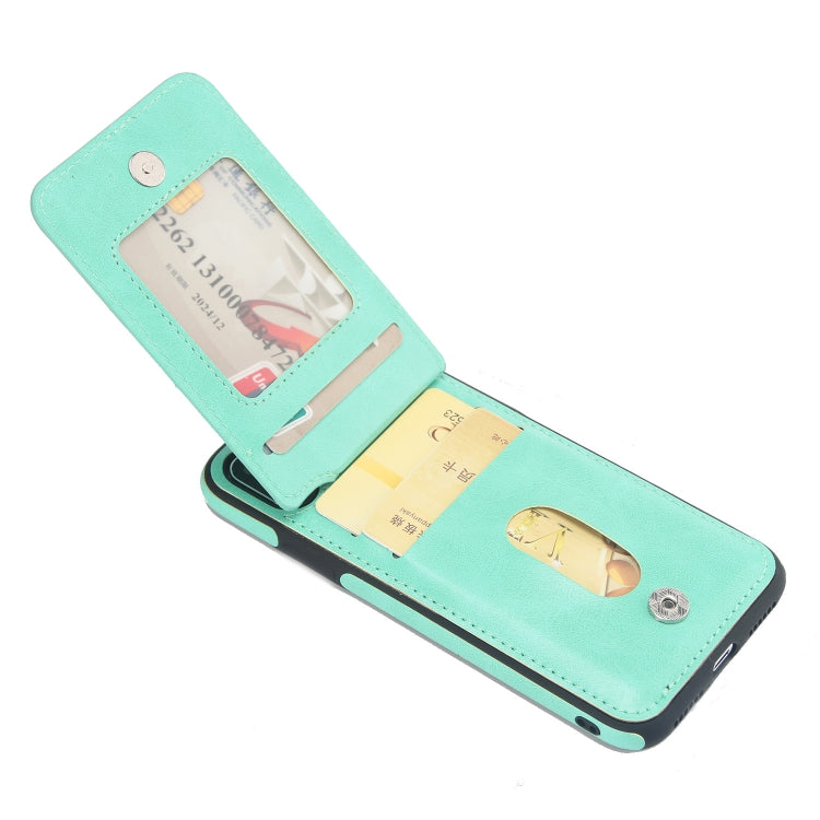 For iPhone X / XS Vertical Flip Zipper Multi-functional Leather Case with Holder & Photo Frame & Card Slots