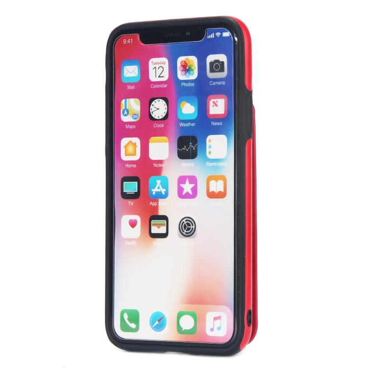 For iPhone X / XS Vertical Flip Zipper Multi-functional Leather Case with Holder & Photo Frame & Card Slots
