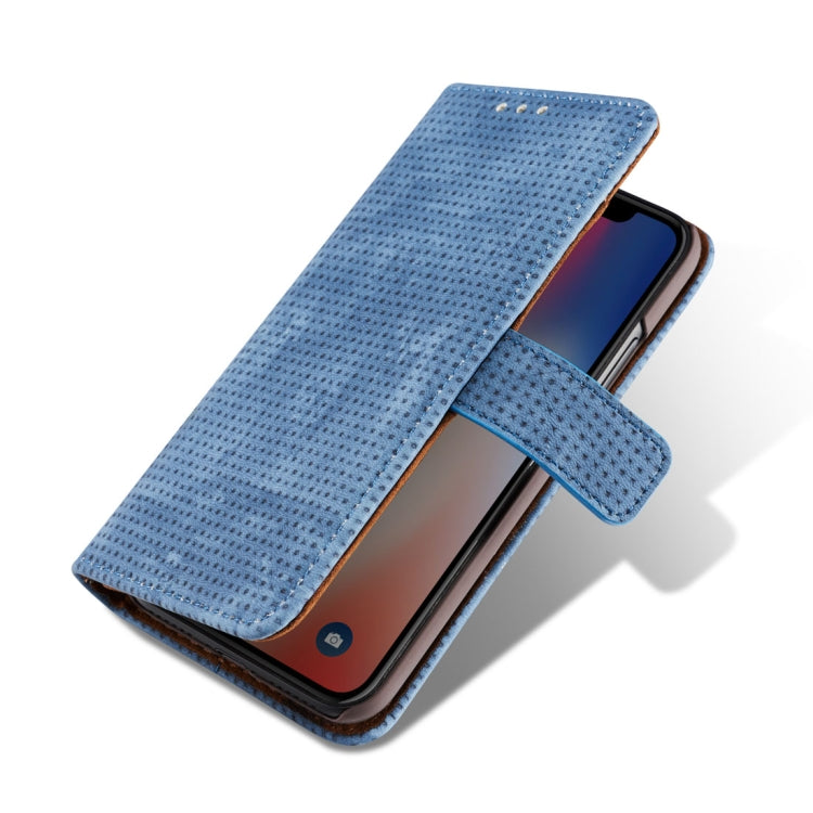 For iPhone X / XS Retro Style Mesh Breathable Horizontal Flip Leather Case with Card Slots & Holder & Wallet & Photo Frame