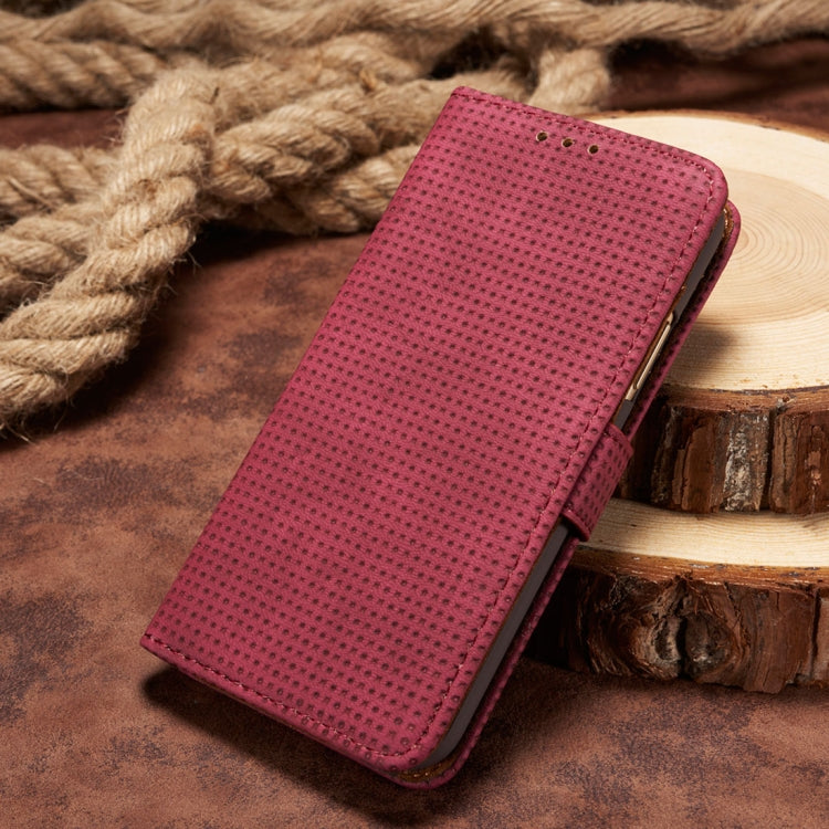 For iPhone X / XS Retro Style Mesh Breathable Horizontal Flip Leather Case with Card Slots & Holder & Wallet & Photo Frame