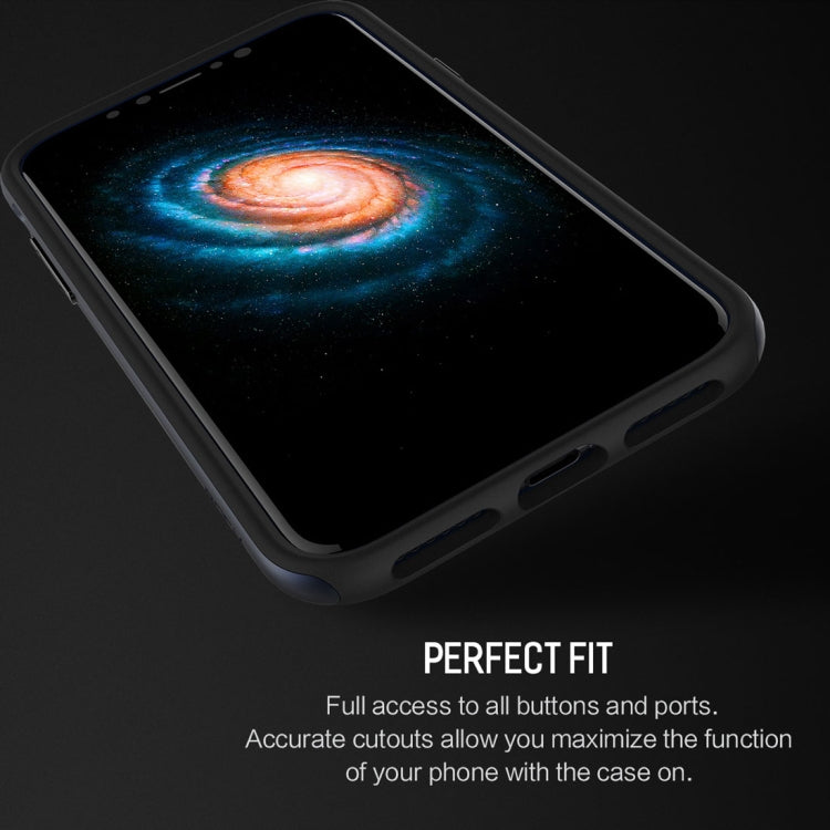 For iPhone X / XS ROCK Royce Series PC + TPU Protective Back Cover Case with Holder