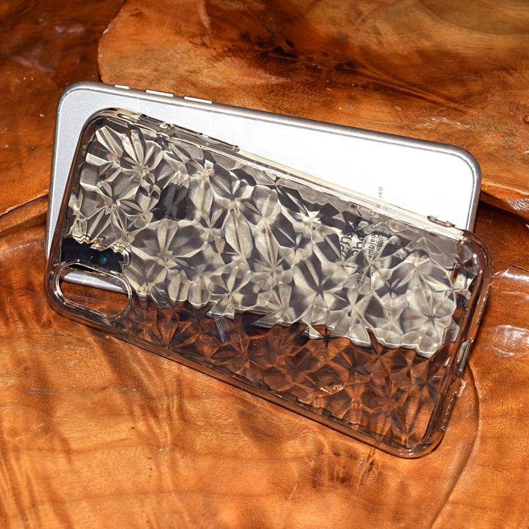 For iPhone X / XS 3D Diamond Texture TPU Case