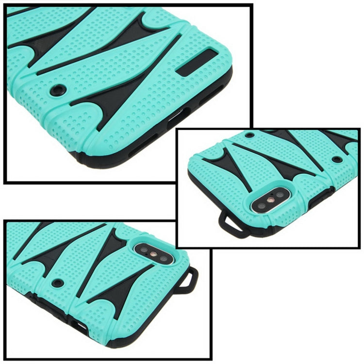 For iPhone X / XS PC + TPU 2 in 1 Y Shaped Detachable Shockproof Protective Back Cover Case