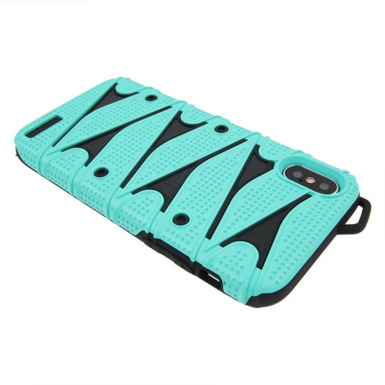For iPhone X / XS PC + TPU 2 in 1 Y Shaped Detachable Shockproof Protective Back Cover Case