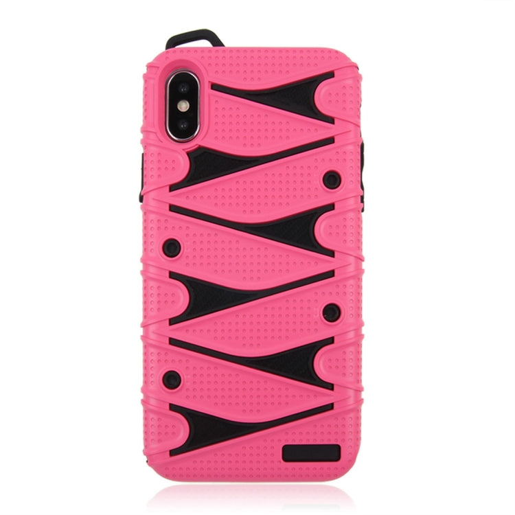 For iPhone X / XS PC + TPU 2 in 1 Y Shaped Detachable Shockproof Protective Back Cover Case