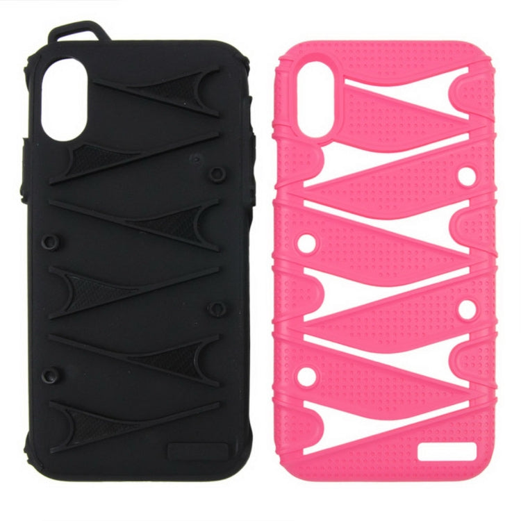 For iPhone X / XS PC + TPU 2 in 1 Y Shaped Detachable Shockproof Protective Back Cover Case