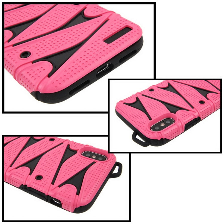 For iPhone X / XS PC + TPU 2 in 1 Y Shaped Detachable Shockproof Protective Back Cover Case