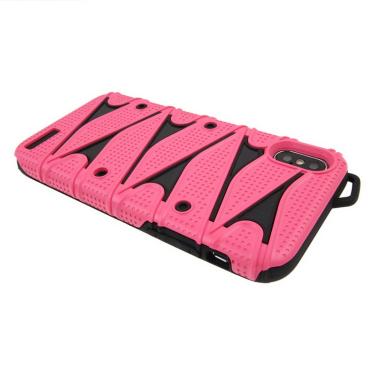 For iPhone X / XS PC + TPU 2 in 1 Y Shaped Detachable Shockproof Protective Back Cover Case