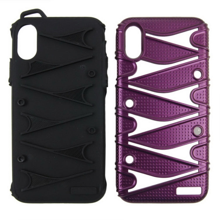 For iPhone X / XS PC + TPU 2 in 1 Y Shaped Detachable Shockproof Protective Back Cover Case