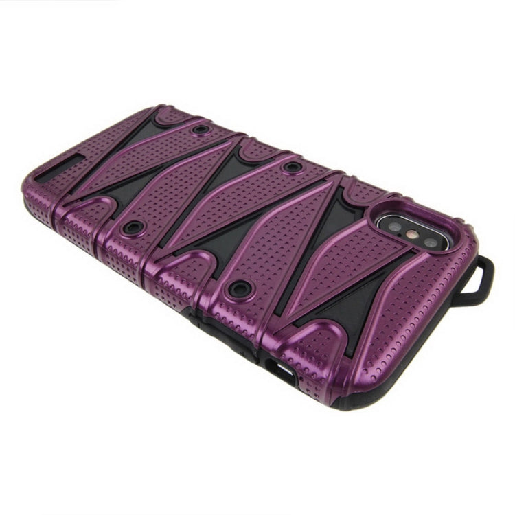 For iPhone X / XS PC + TPU 2 in 1 Y Shaped Detachable Shockproof Protective Back Cover Case
