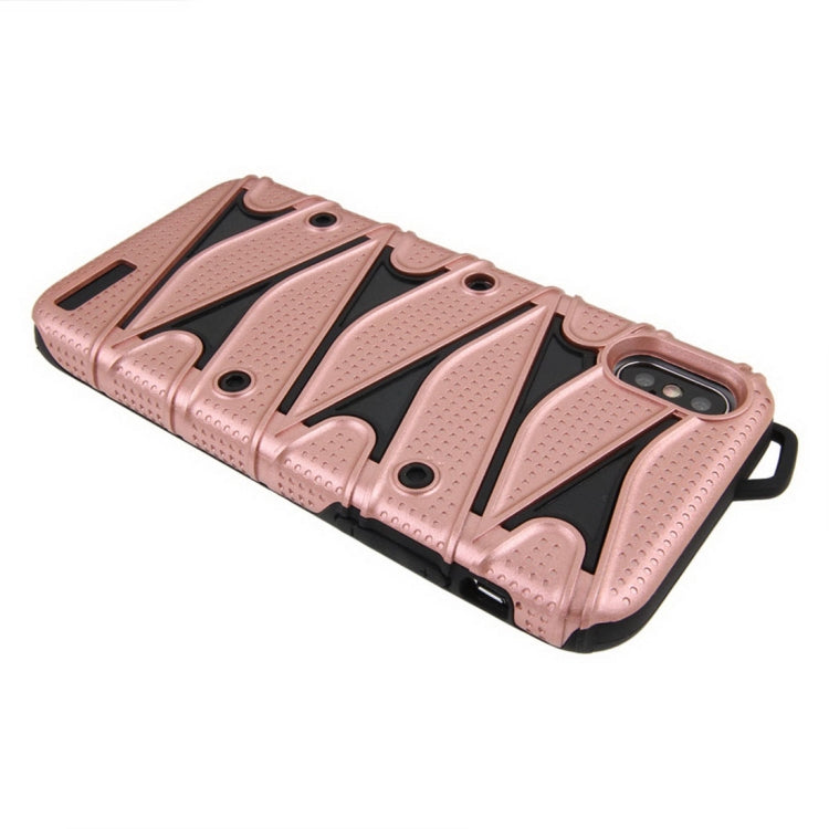 For iPhone X / XS PC + TPU 2 in 1 Y Shaped Detachable Shockproof Protective Back Cover Case