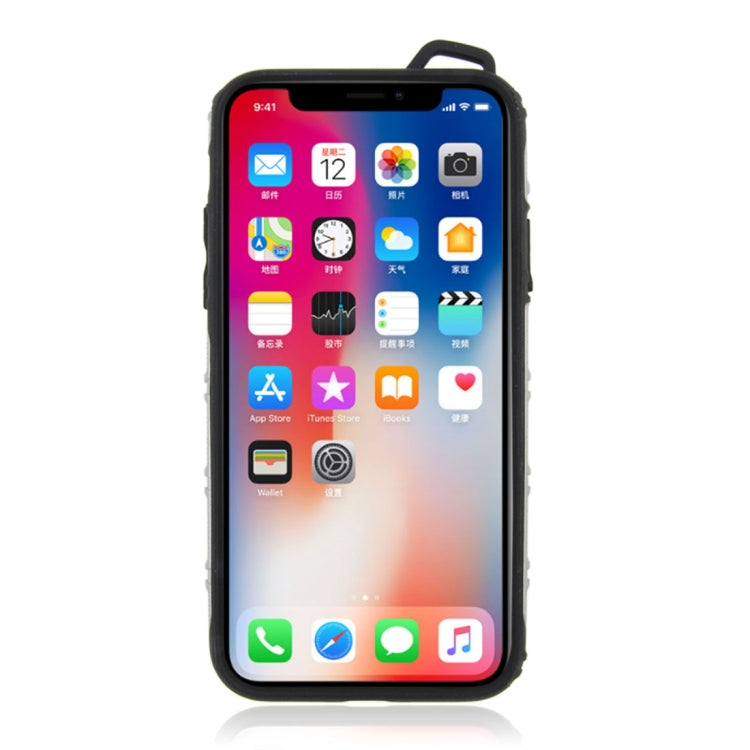 For iPhone X / XS PC + TPU 2 in 1 Y Shaped Detachable Shockproof Protective Back Cover Case