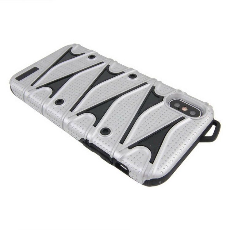 For iPhone X / XS PC + TPU 2 in 1 Y Shaped Detachable Shockproof Protective Back Cover Case