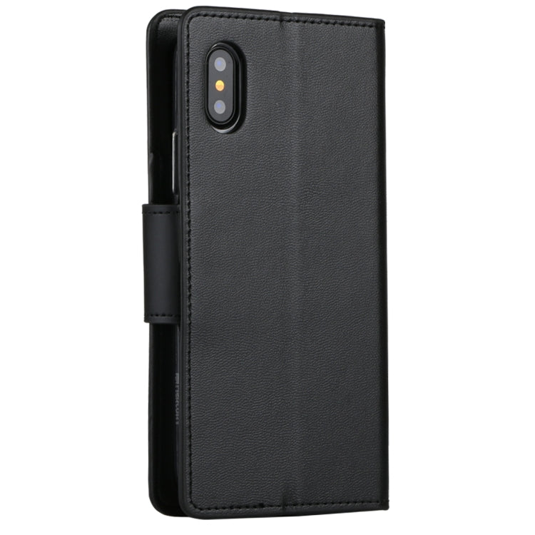 For iPhone X / XS GOOSPERY SONATA DIARY Business Style Magnetic Clasp Horizontal Flip Leather Case with Holder & Card Slots & Wallet