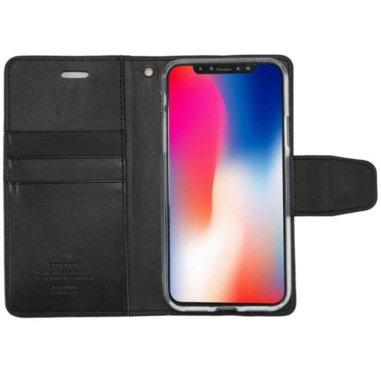 For iPhone X / XS GOOSPERY SONATA DIARY Business Style Magnetic Clasp Horizontal Flip Leather Case with Holder & Card Slots & Wallet