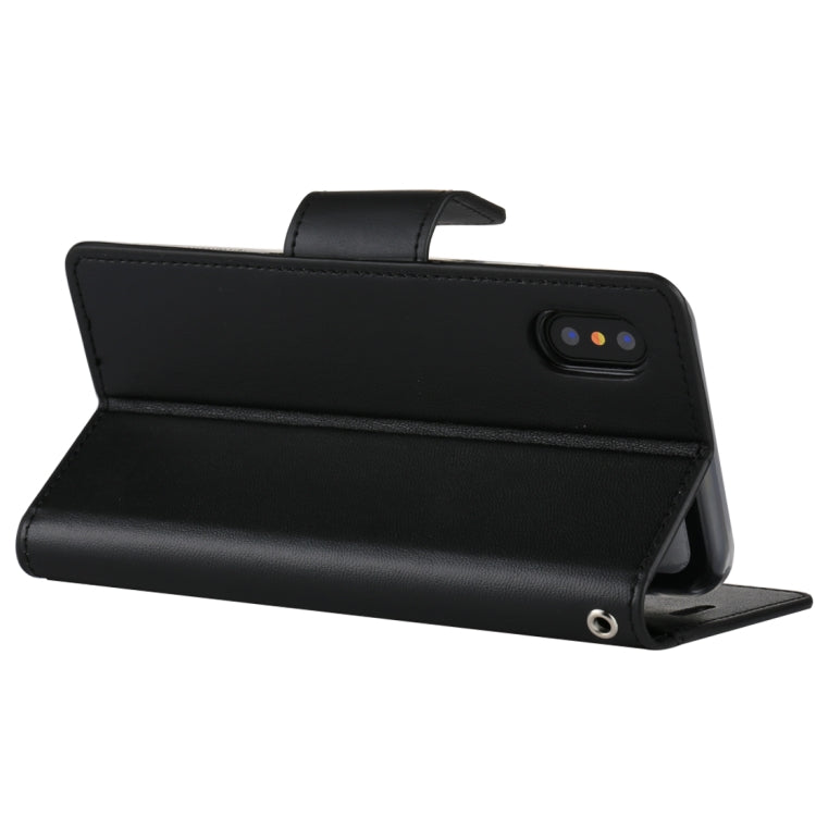 For iPhone X / XS GOOSPERY SONATA DIARY Business Style Magnetic Clasp Horizontal Flip Leather Case with Holder & Card Slots & Wallet