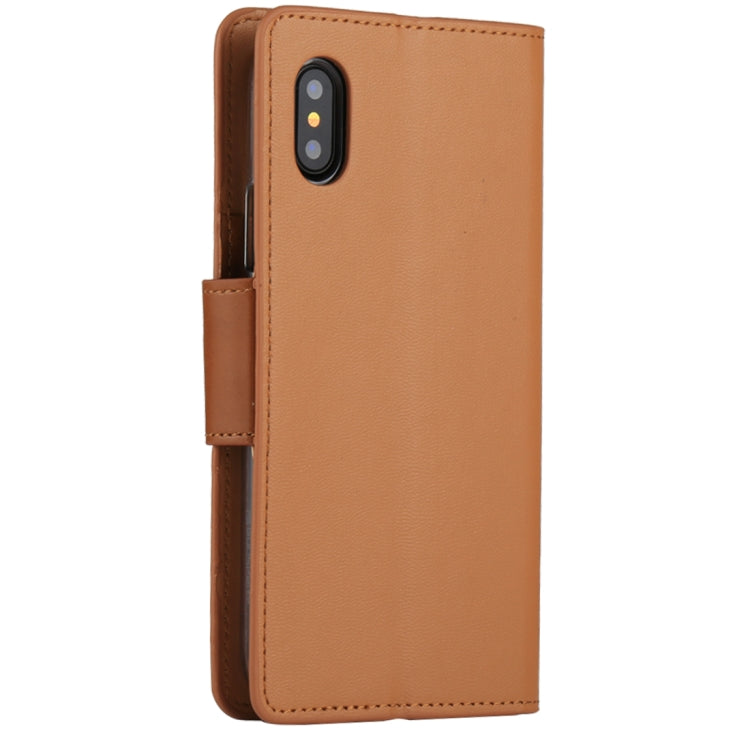For iPhone X / XS GOOSPERY SONATA DIARY Business Style Magnetic Clasp Horizontal Flip Leather Case with Holder & Card Slots & Wallet