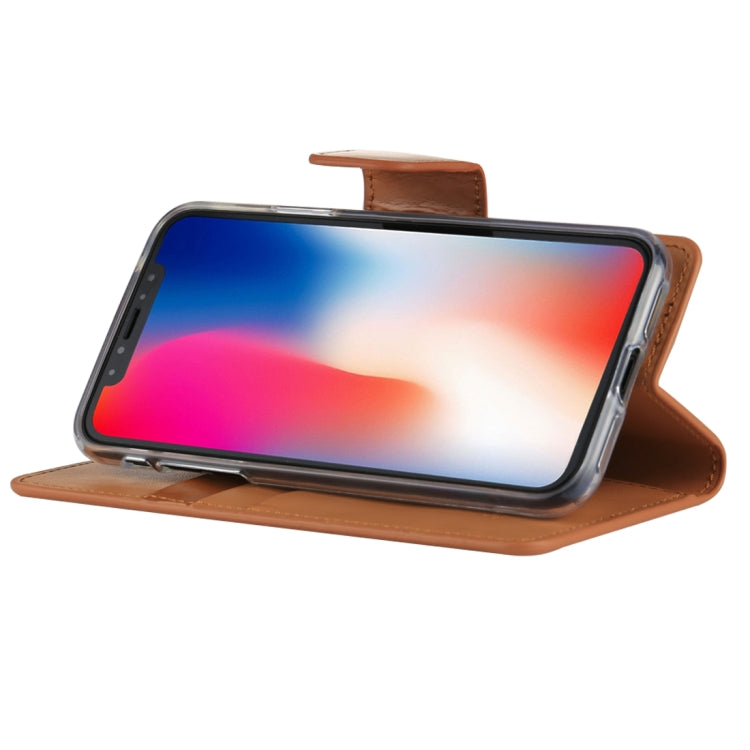 For iPhone X / XS GOOSPERY SONATA DIARY Business Style Magnetic Clasp Horizontal Flip Leather Case with Holder & Card Slots & Wallet
