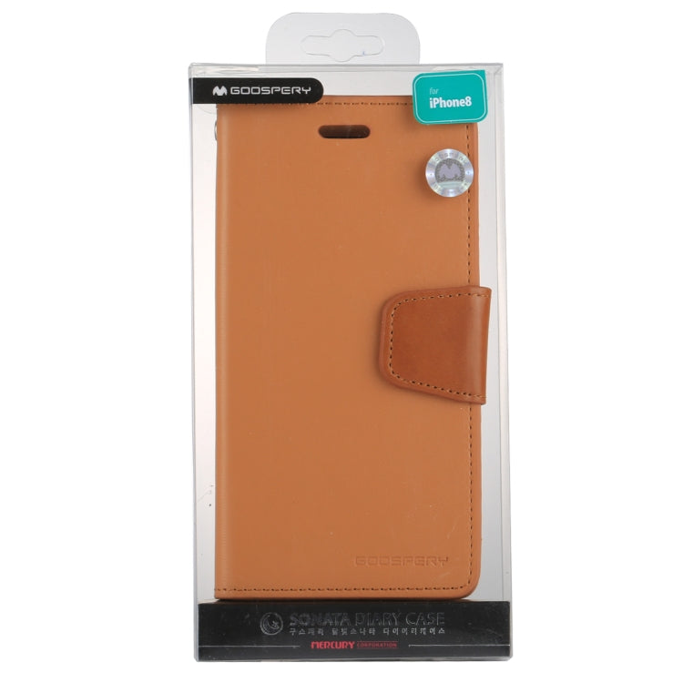 For iPhone X / XS GOOSPERY SONATA DIARY Business Style Magnetic Clasp Horizontal Flip Leather Case with Holder & Card Slots & Wallet