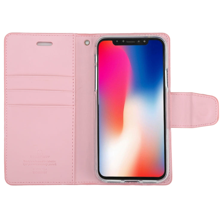 For iPhone X / XS GOOSPERY SONATA DIARY Business Style Magnetic Clasp Horizontal Flip Leather Case with Holder & Card Slots & Wallet