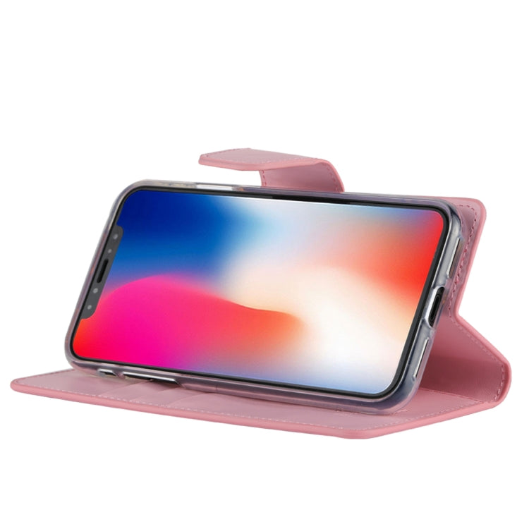 For iPhone X / XS GOOSPERY SONATA DIARY Business Style Magnetic Clasp Horizontal Flip Leather Case with Holder & Card Slots & Wallet