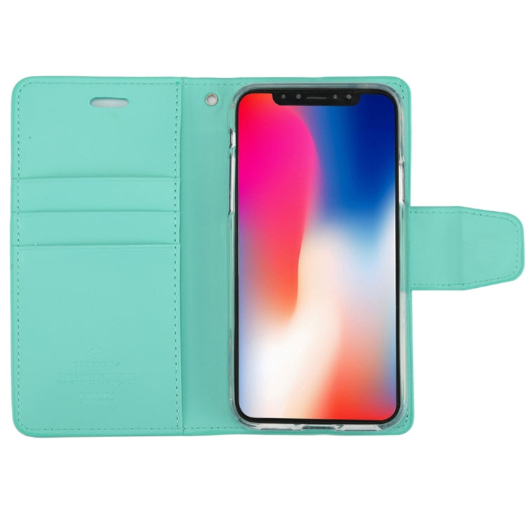 For iPhone X / XS GOOSPERY SONATA DIARY Business Style Magnetic Clasp Horizontal Flip Leather Case with Holder & Card Slots & Wallet