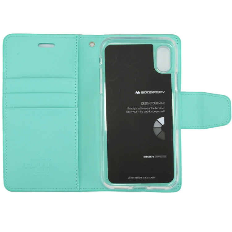 For iPhone X / XS GOOSPERY SONATA DIARY Business Style Magnetic Clasp Horizontal Flip Leather Case with Holder & Card Slots & Wallet