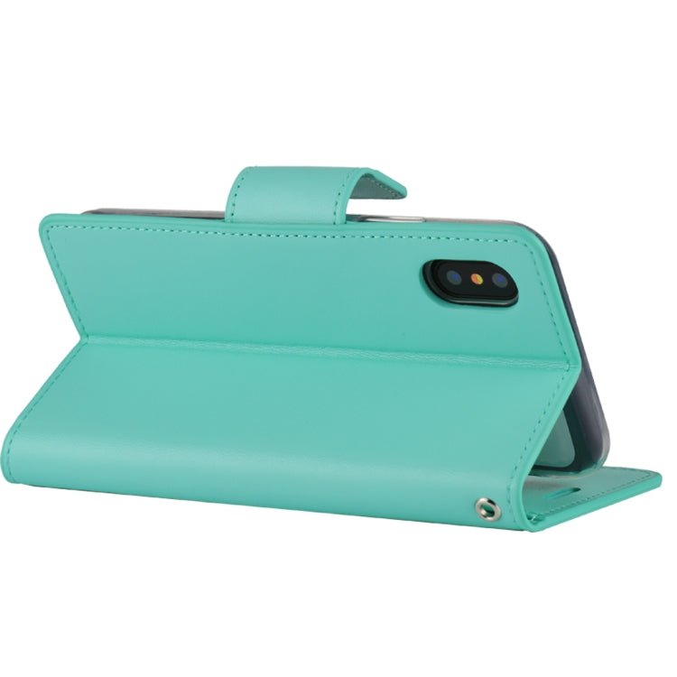 For iPhone X / XS GOOSPERY SONATA DIARY Business Style Magnetic Clasp Horizontal Flip Leather Case with Holder & Card Slots & Wallet