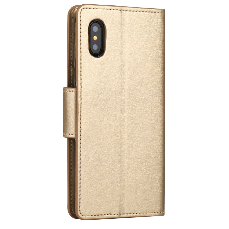 For iPhone X / XS GOOSPERY SONATA DIARY Business Style Magnetic Clasp Horizontal Flip Leather Case with Holder & Card Slots & Wallet