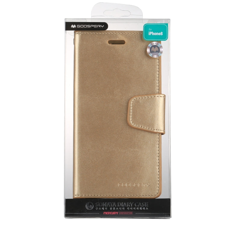 For iPhone X / XS GOOSPERY SONATA DIARY Business Style Magnetic Clasp Horizontal Flip Leather Case with Holder & Card Slots & Wallet