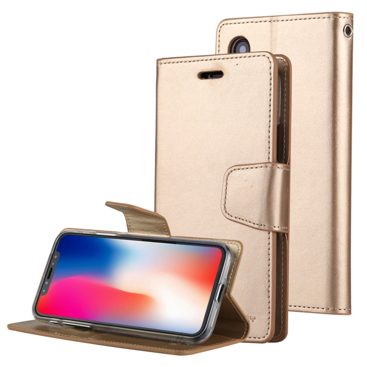 For iPhone X / XS GOOSPERY SONATA DIARY Business Style Magnetic Clasp Horizontal Flip Leather Case with Holder & Card Slots & Wallet