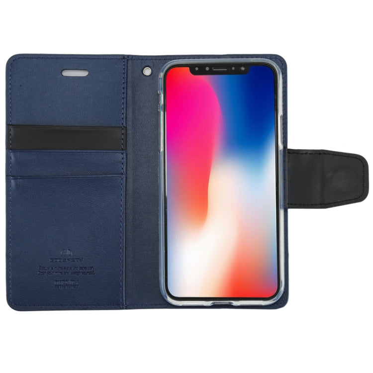 For iPhone X / XS GOOSPERY SONATA DIARY Business Style Magnetic Clasp Horizontal Flip Leather Case with Holder & Card Slots & Wallet