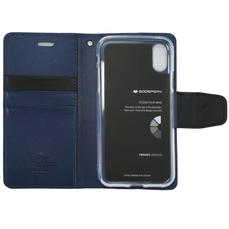 For iPhone X / XS GOOSPERY SONATA DIARY Business Style Magnetic Clasp Horizontal Flip Leather Case with Holder & Card Slots & Wallet