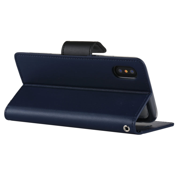 For iPhone X / XS GOOSPERY SONATA DIARY Business Style Magnetic Clasp Horizontal Flip Leather Case with Holder & Card Slots & Wallet
