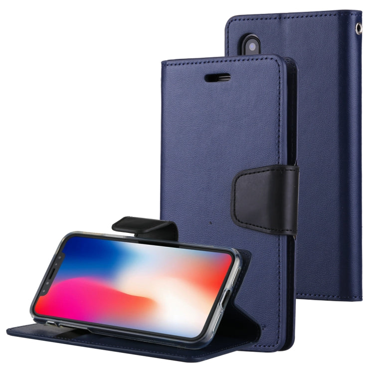 For iPhone X / XS GOOSPERY SONATA DIARY Business Style Magnetic Clasp Horizontal Flip Leather Case with Holder & Card Slots & Wallet