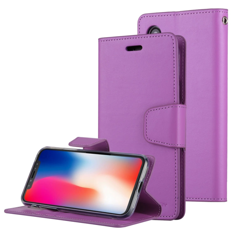 For iPhone X / XS GOOSPERY SONATA DIARY Business Style Magnetic Clasp Horizontal Flip Leather Case with Holder & Card Slots & Wallet