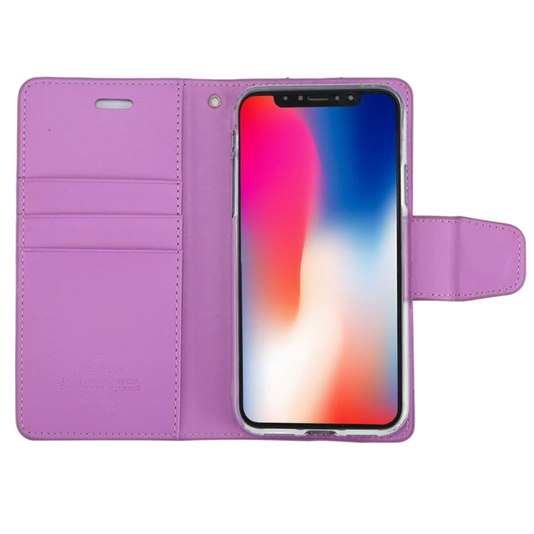 For iPhone X / XS GOOSPERY SONATA DIARY Business Style Magnetic Clasp Horizontal Flip Leather Case with Holder & Card Slots & Wallet